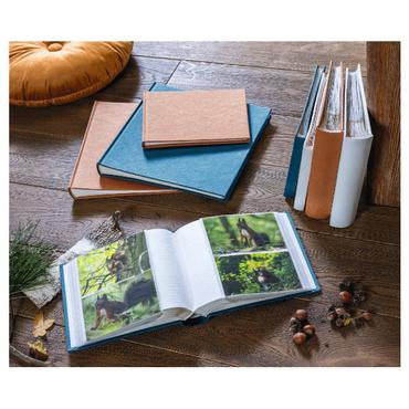 Hama Wrinkled Buchalbum    24x17 36 wei&szlig;e Seiten, blau       7612