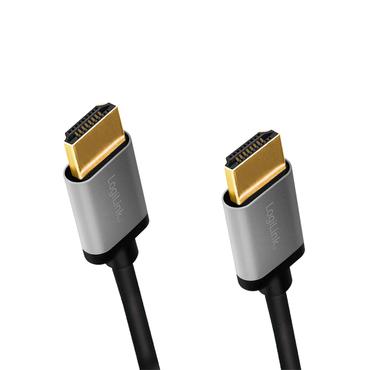 LogiLink CHA0102 HDMI-kabel 3 m HDMI Type A (Standard) Sort, Gr&aring;