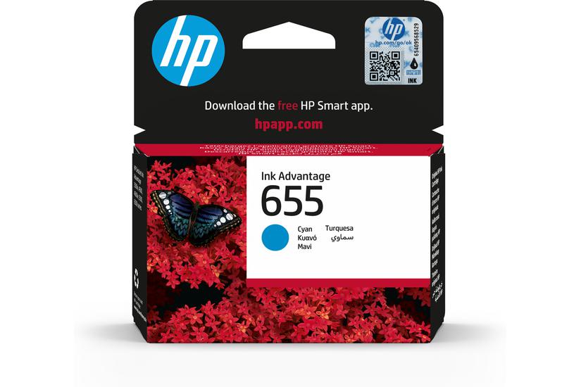 HP 655 - cyan - original - Ink Advantage - bl&auml;ckpatron