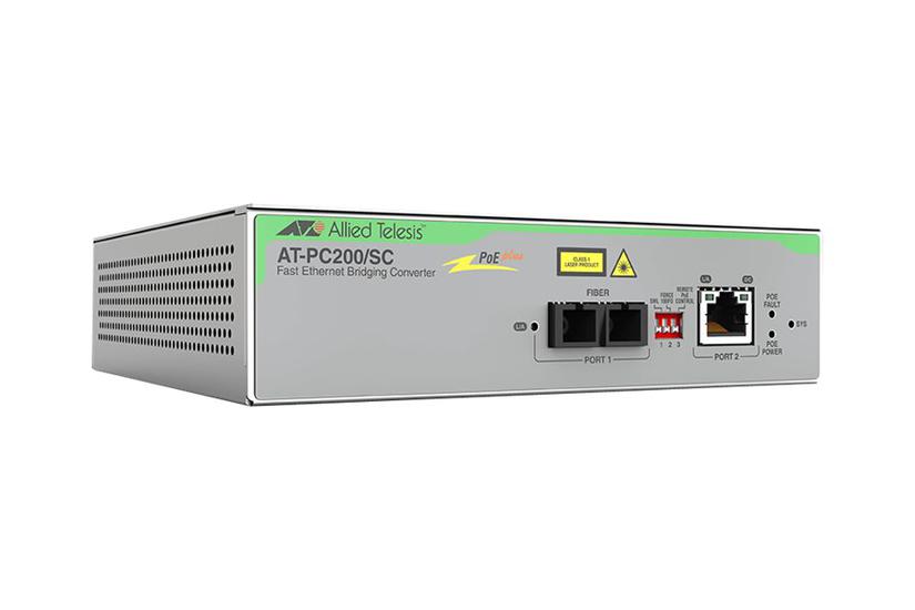 Allied Telesis At Pc200/sc Fibermedieomformer 10mb Lan 100mb Lan Taa Kompatibel