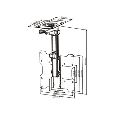 Multibrackets M VESA Flip Down monteringssats - för LCD-display - vit
