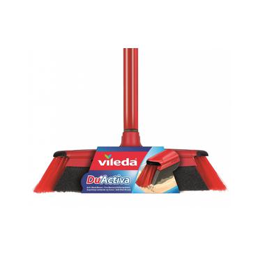 Vileda 143703 kost Indend&oslash;rs Bl&oslash;de / h&aring;rde b&oslash;rsteh&aring;r Polyethylenterephthalatfolie (PET), Gummi Sort, Gr&aring;, R&oslash;d