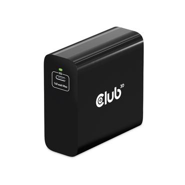 Club 3D CAC-1914 strømforsyningsadapter - GaN-teknologi, enkelt port - 24 pin USB-C - 140 Watt