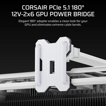 CORSAIR 12V-2x6 GPU Power Adapter, White, Style B