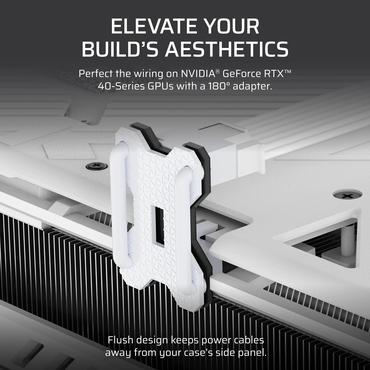 CORSAIR 12V-2x6 GPU Power Adapter, White, Style B