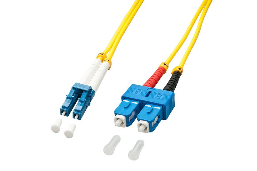 Lindy 47473 InfiniBand og fiberoptisk kabel 5 m LC ST Gul