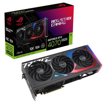 ASUS ROG Strix GeForce RTX 4070 SUPER 12GB Grafikkort - 12GB GDDR6X