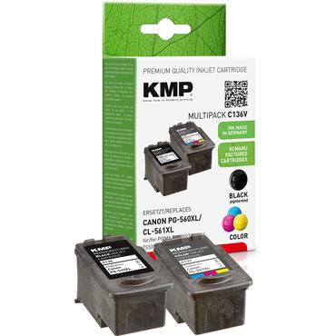 KMP Patrone Canon PG-560XL / CL-561XL 2er-Pack &aring;terfylld omtillverkad