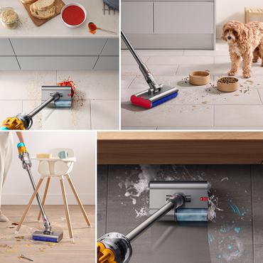 Dyson V12 Submarine 3-i-1-stavst&oslash;vsuger Batteri T&oslash;r&v&aring;d HEPA Posel&oslash;s 0,35 L Nikkel, Gul