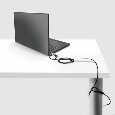 StarTech.com Laptop cable lock 6Ft Compatible With Noble Wedge; Laptop Cable Lock, 6Ft (2m), Anti-Theft Keyed Lock, Security Cable Lock For Dell XPS/Latitude, Cut-Resistant Steel Cable Lock For Laptop (NBLWK-LAPTOP-LOCK) - l&aring;s f&ouml;r s&auml;kerhetskabel