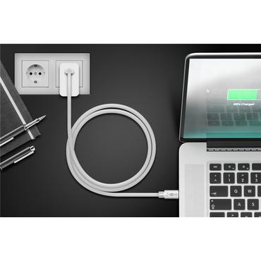 goobay - USB typ C-kabel - 24 pin USB-C till 24 pin USB-C - 1 m