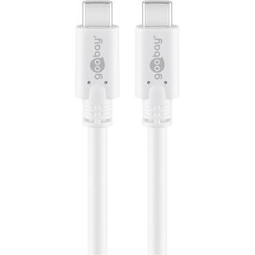 goobay - USB typ C-kabel - 24 pin USB-C till 24 pin USB-C - 1 m