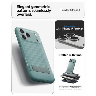 Spigen Parallax S (MagFit) mobiltelefon etui 17,5 cm (6.9") Cover Grøn
