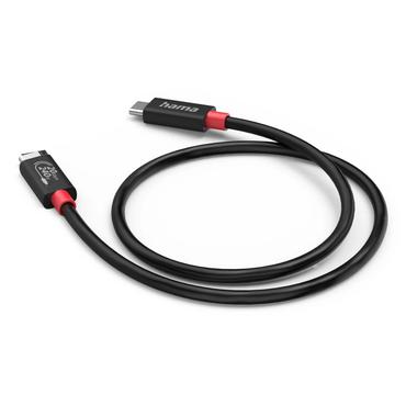 HAMA Cable USB-C USB 4.0 Gen2 20 Gbit/s 240W 2.0m Black