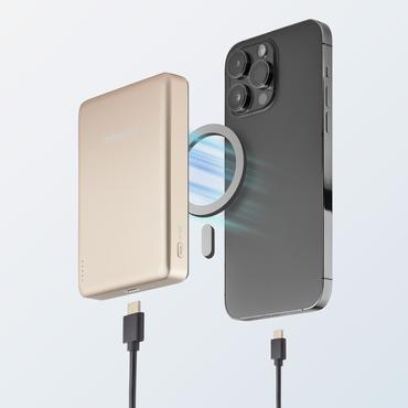 Intenso MW10000 Lithium polymer (LiPo) 10000 mAh Trådløs opladning Champagne