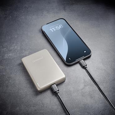 Intenso MW10000 Lithium polymer (LiPo) 10000 mAh Trådløs opladning Champagne