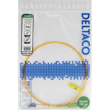 Deltaco LCSC-1-SUA InfiniBand og fiberoptisk kabel 1 m LC SC Gul