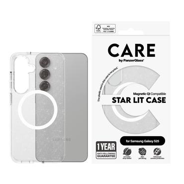 CARE by PanzerGlass&reg; Flagship Case Star Lit w. White QI Compatible Galaxy S25
