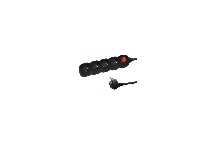 Esperanza ELK213K Power strip 4GN/3M Black