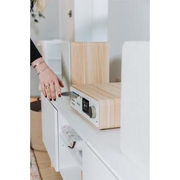 Pure Classic Stereo Cotton White/Oak EU/UK