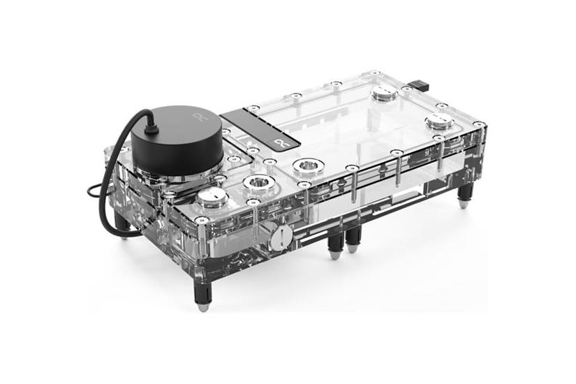 Alphacool Core Flat Reservoir 240, mit VPP-Pumpe - rechts