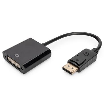 Digitus AK-340409-001-S videokabel adapter 0,15 m DisplayPort DVI-I Sort
