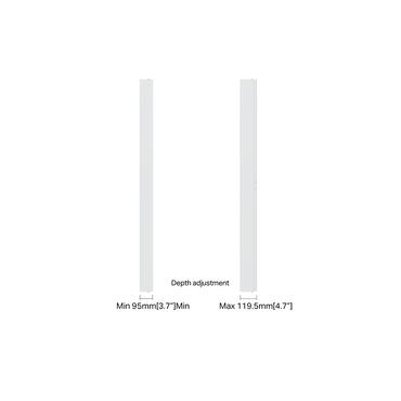 Multibrackets M Pro Series h&ouml;lje - medium - f&ouml;r LCD-display - h&ouml;g ljusstyrka - vit, RAL 9005