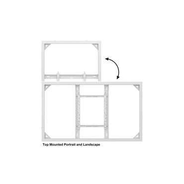 Multibrackets M Pro Series h&ouml;lje - medium - f&ouml;r LCD-display - h&ouml;g ljusstyrka - vit, RAL 9005