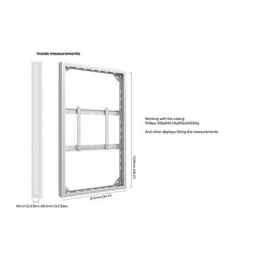 Multibrackets M Pro Series h&ouml;lje - medium - f&ouml;r LCD-display - h&ouml;g ljusstyrka - vit, RAL 9005