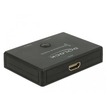Delock HDMI 2 - 1 Switch bidirectional 4K 60 Hz - video-/audioswitch - 2 porte