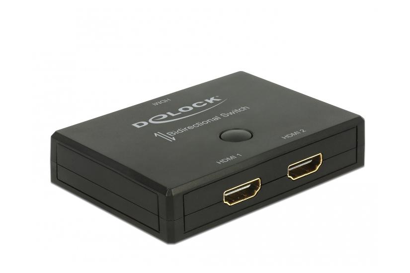 Delock HDMI 2 - 1 Switch bidirectional 4K 60 Hz - video-/audioswitch - 2 porte