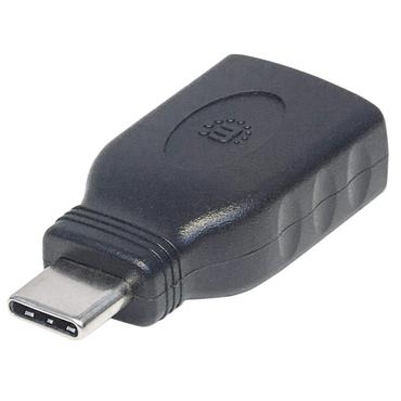 Manhattan 354646 kabel k&oslash;nsskifter USB C USB A Sort