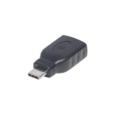 Manhattan 354646 kabel k&oslash;nsskifter USB C USB A Sort