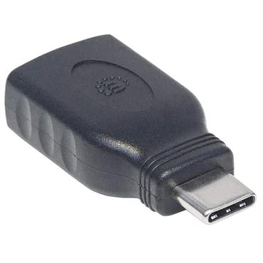 Manhattan 354646 kabel k&oslash;nsskifter USB C USB A Sort