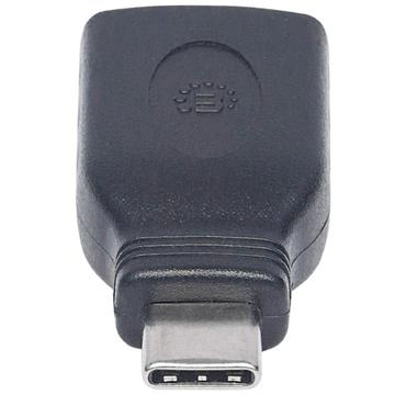 Manhattan 354646 kabel k&oslash;nsskifter USB C USB A Sort