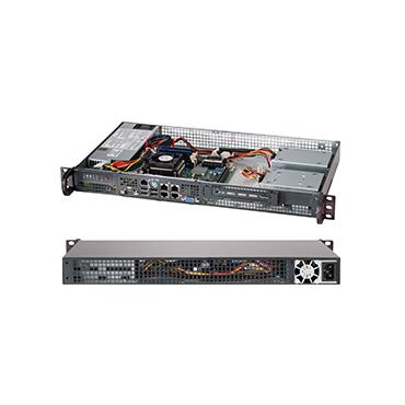 Supermicro SC505 203B - kan monteras i rack - 1U - mini ITX