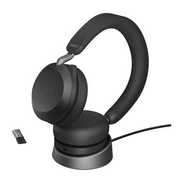 Jabra Evolve2 75 - headset - med laddningsst&auml;ll