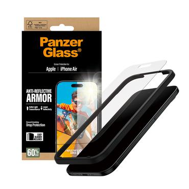 PanzerGlass &reg; Anti-Reflective Armor Sk&aelig;rmbeskyttelse iPhone Air m. EasyAligner