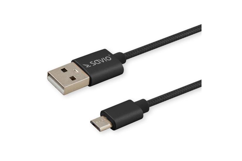 SAVIO CL-129 - USB typ C-kabel - 24 pin USB-C till USB - 2 m