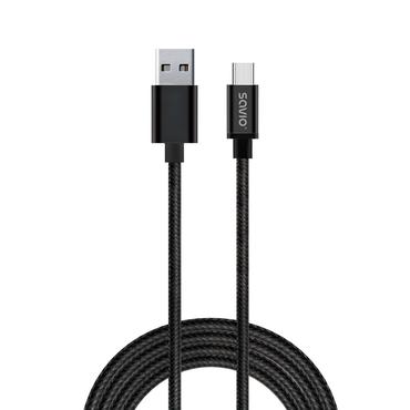 SAVIO CL-129 - USB typ C-kabel - 24 pin USB-C till USB - 2 m