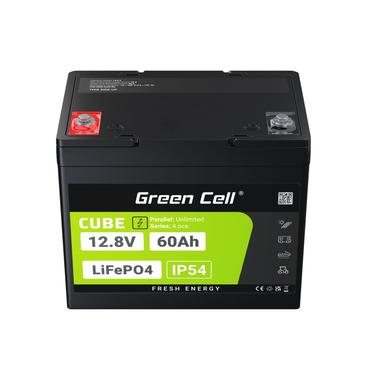 Green Cell LFPGC12V60AH UPS batteri Lithium jern fosfat (LiFePO4) 12,8 V 60 At