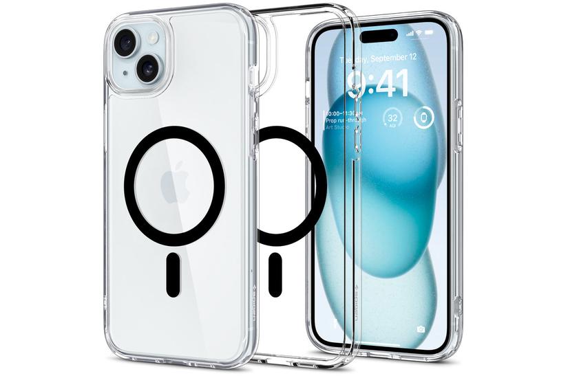 Spigen ACS06803 mobiltelefon etui 15,5 cm (6.1") Cover Sort, Transparent