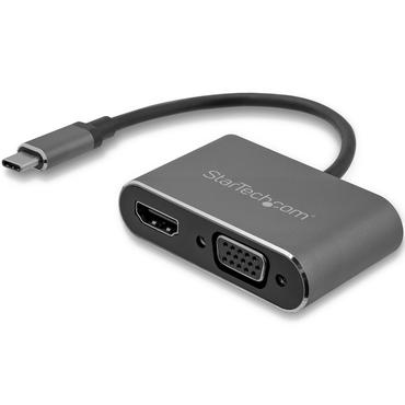 StarTech.com USB-C to VGA and HDMI Adapter Ekstern videoadapter - IT6222 - USB-C