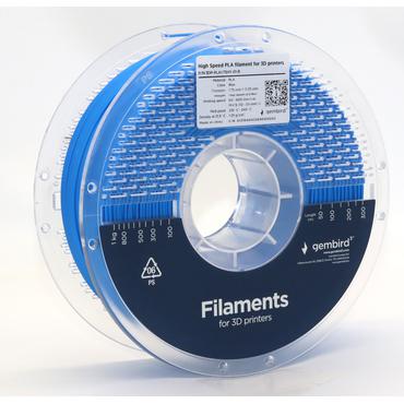 GEMBIRD High Speed PLA filament blue 1.75 mm 1 kg