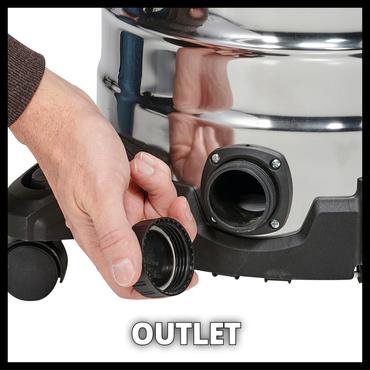 Einhell TC-VC 1930 S Sort, Grå, Rød 30 L 1500 W