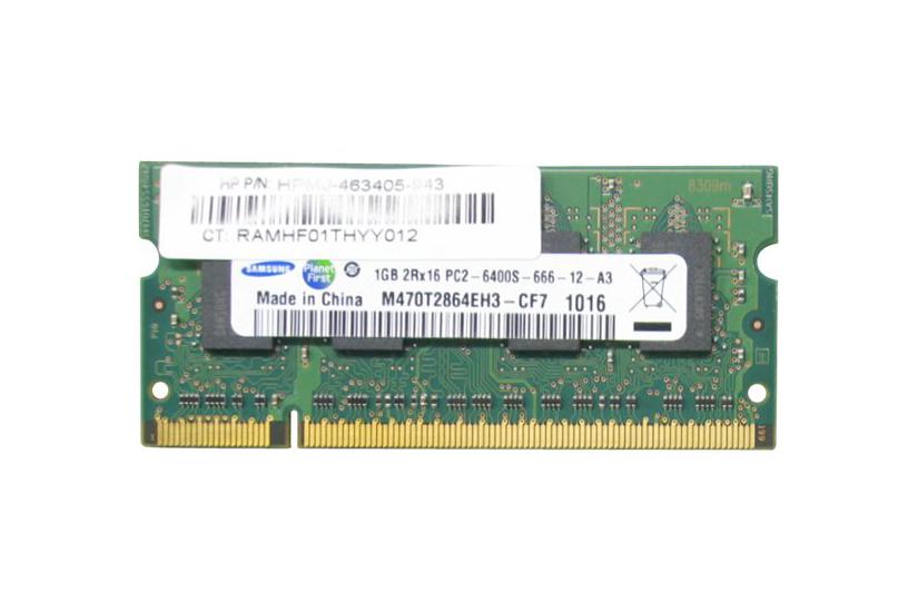HP - DDR2 - modul - 1 GB - SO DIMM 200-PIN - 800 MHz / PC2-6400 - ikke bufferet