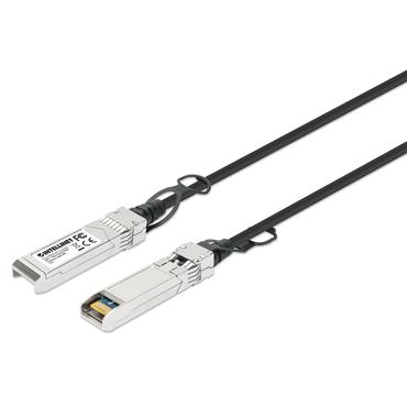 Intellinet 508445 InfiniBand og fiberoptisk kabel 3 m SFP+ Sort, S&oslash;lv