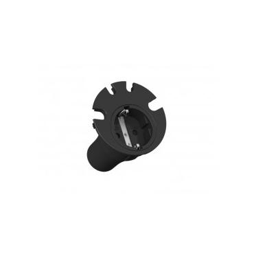 Bachmann LOOP IN - strömsokkel-uttag - sort, RAL 9005