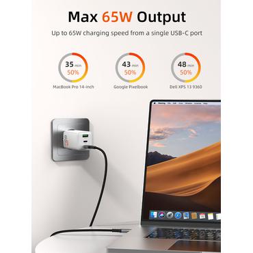 Cabletime USB-C GaN oplader,