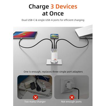 Cabletime USB-C GaN oplader,